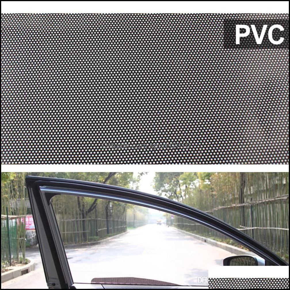 63cm x 42mm 2pcs per set pvc car auto accessories curtain windshield sticker sun shade uv protection side window film