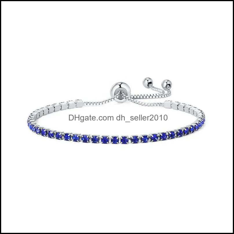 fashion cubic zirconia tennis bracelet & bangle adjustable rhinestones bracelet charm bracelet for women bridal wedding jewelry 18 u2