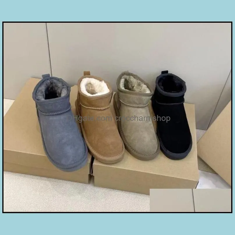 kids boy girl children mini snow boots sheepskin plush fur keep warm boots with card dustbag aus small 5281 ankle soft comfortable casual shoes beautiful