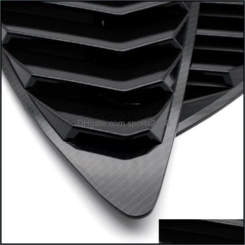 carbon fiber rear quarter window louver abs fit for 2013-18 scion frs subaru brz