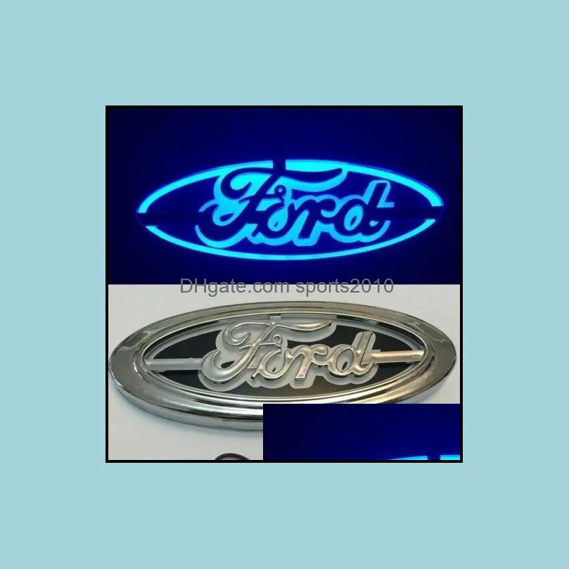 5D LED Car Tail Logo Light for Ford Focus Mondeo Kuga Auto Badge Light