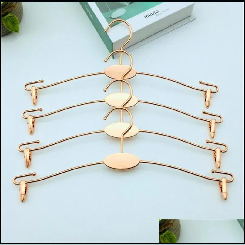 Non-Slip Underwear Rack Metal Hanger Rose Gold Clothing Store Bra Clips Fashion Exquisite Bardian Creative New Style FY3731