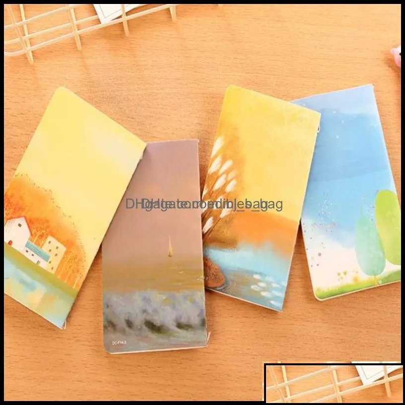 notepads vintage romatic starry sky series 80k mini notebook journal diary notepad soft copybook daily memos pads drop delivery 2021