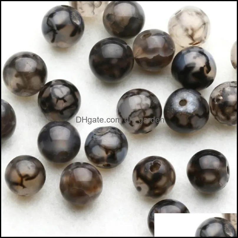 see pic Loose Spacer Black Dragon Vein Agate Beads For Making Bracelet Necklacesee pic Brit22
