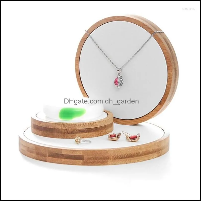 Jewelry Pouches Ring Display Holder Pendant Earrings Stand Brown & Cabinet Storage Box Apricot