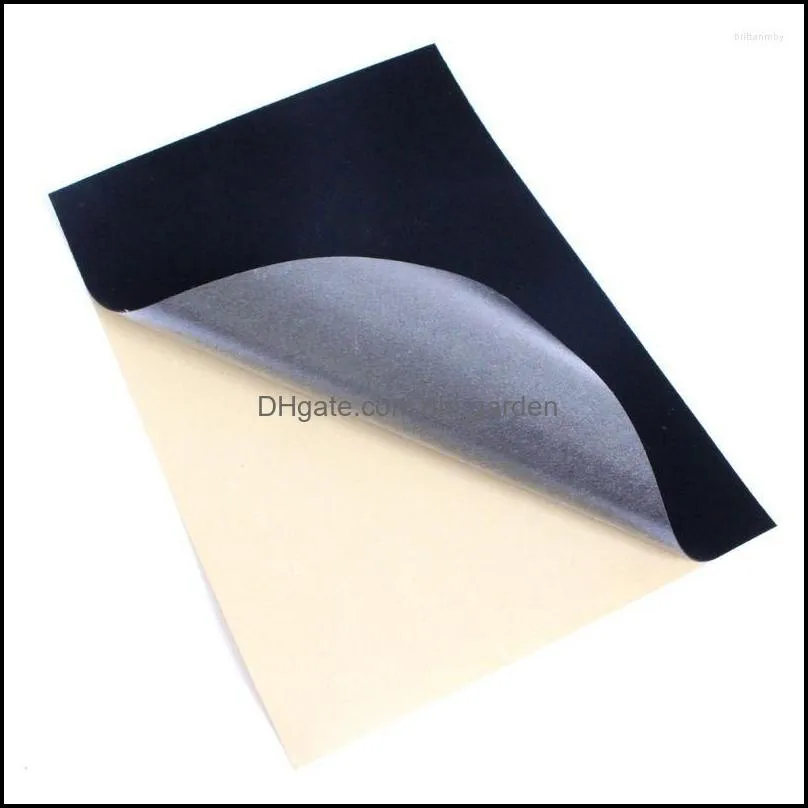 Jewelry Pouches Black Felt Fabric Adhesive Sheets With Sticky Glue Back For Art & Crafts 32CE