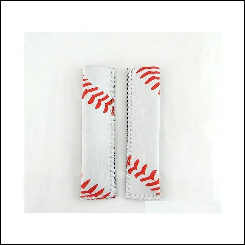 Baseball Popsicle Holder Sleeves Ice Cream Tools Lolly Bag Summer Kids Sleeve Zers Holders Aaa654 Mrotb