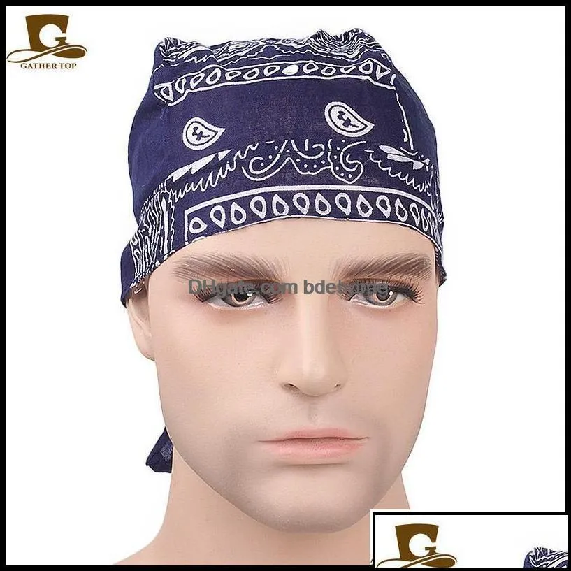 beanie/skl hats caps hats scarves gloves fashion aessories mens durag hiphop rapper pirate turban cotton hat headband headwear outdoor