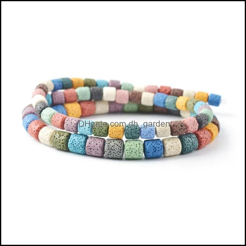 see pic Natural Stone Volcanic Rock Beads 13x8mm Abacus For Jewelry Making DIY Necklace Bracelet Accessoriessee pic Brit22