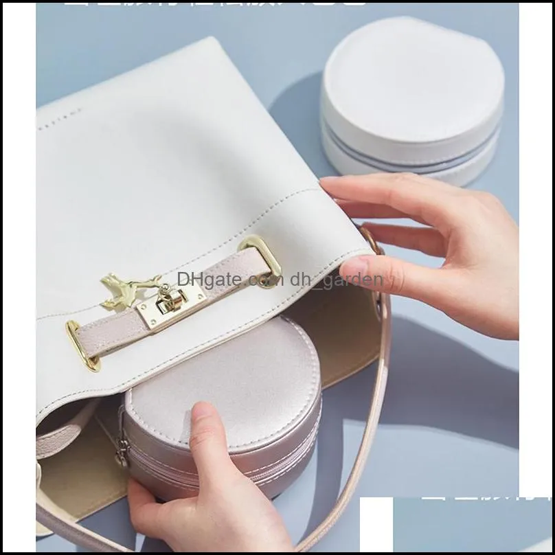 Jewelry Pouches Bags Travel Organizer Small Box PU Leather Women Girls Traveling Jewelries Case And Portable Jewellery BoxJewelry