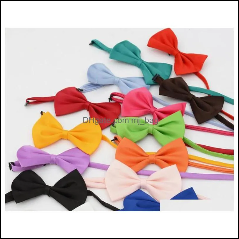 adjustable pet grooming dog apparel accessories rabbit cat bow tie solid bowtie puppy lovely decoration product 9mvsh