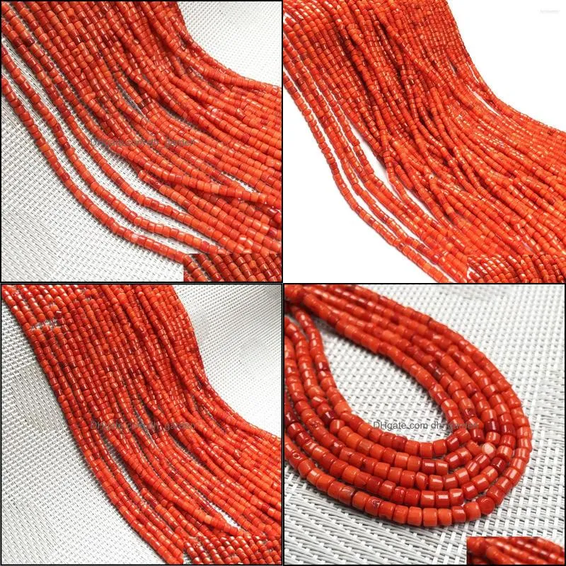 see pic Small Cylindrical Coral Beads 3x4mm Elegant Charm DIY Bracelet Necklace Jewelry Makingsee pic Brit22