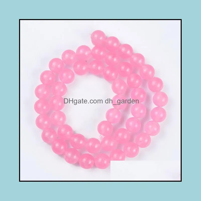 see pic Natural Stone Beads B Color Dark Pink Agate Round Loose For Jewelry Making DIY Bracelet Earrings Accessories 4/6/8/10/12mmsee pic