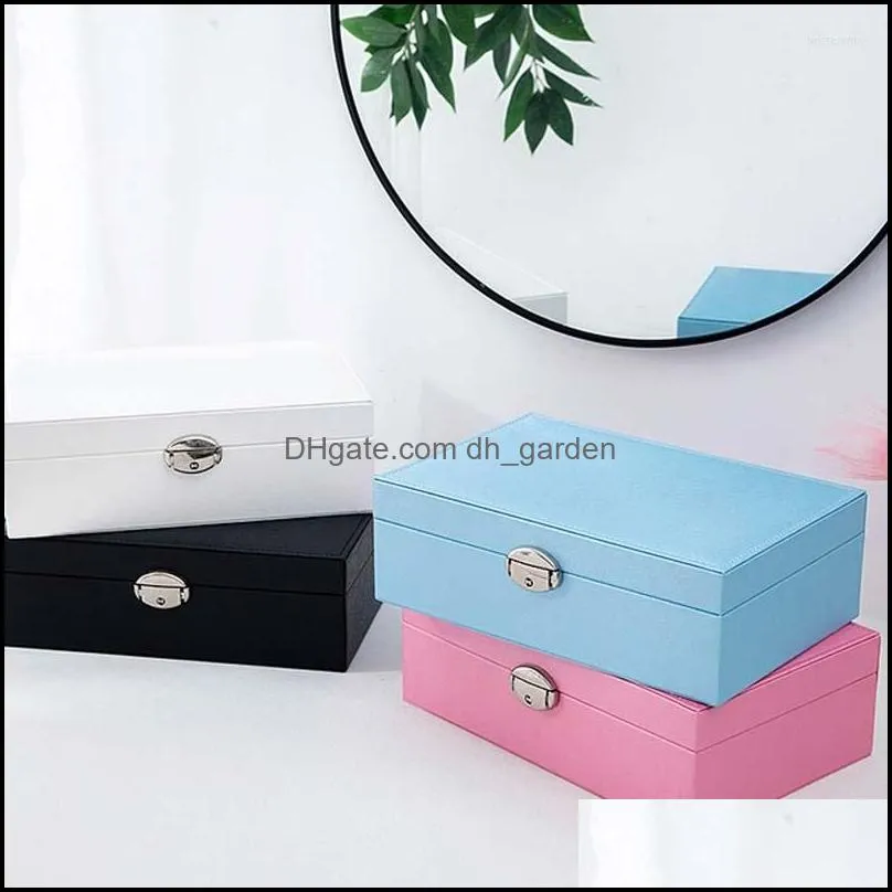 Jewelry Pouches Ly Box Creative Leather Storage Earring Portable Multi-layer Makeup PU Watch Necklace Holder