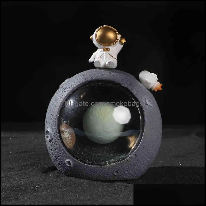 Galaxy astronaut creative home tabletop small lamp living room decoration graduation gift