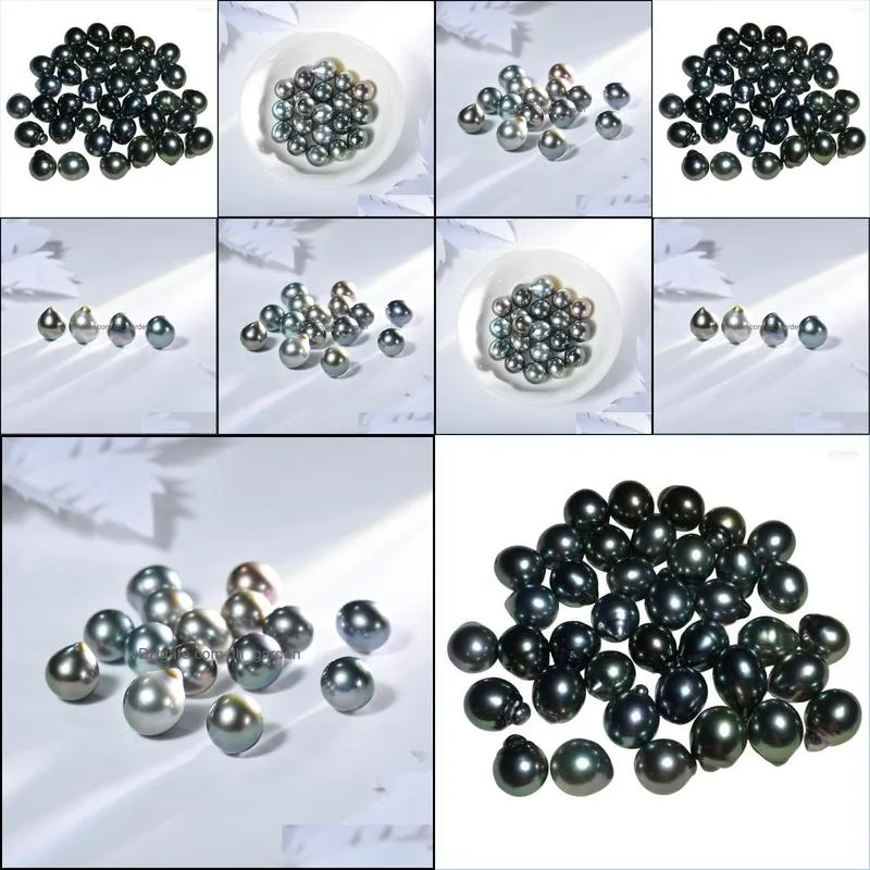 see pic 1piece Loose Beads Salt Sea Pearl Black Tahitian Baroque Wholesale For DIY Jewelry Brit22