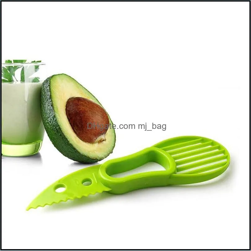 fruit vegetable tools 3-in-1 avocado slicer cutter knife corer pulp separator shea butter kitchen helper accessories ga sqcdxa