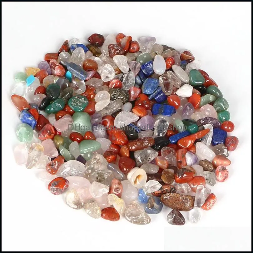 Wholesale 100g Mixed Tumbled Stones Quartz Crystals Bulk Natural Gemstones Rock Mineral Crystals Healing Reiki Garden Decoration 591