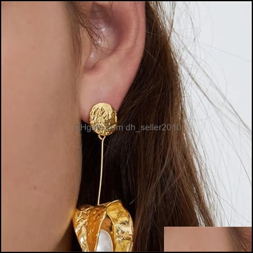 mill price luxury women`s female`s dangler studs lady punk exaggerated long pearls drop earrings eardrop 1267 Q2