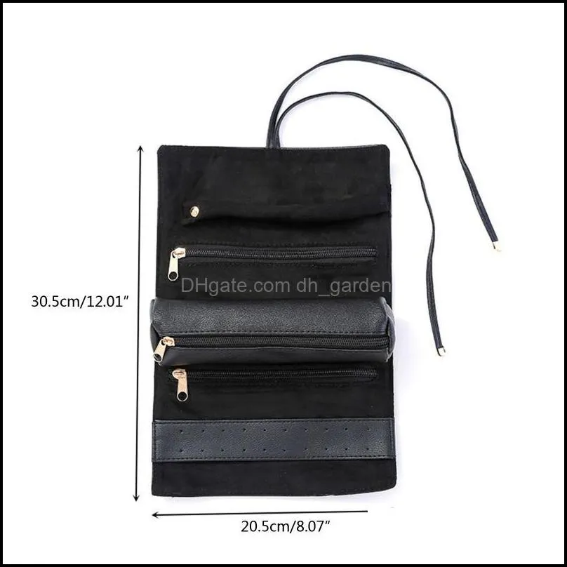 Jewelry Pouches Bags N58F Foldable Roll Suitable For Travel Rings Necklaces Earrings Bracelets Brit22