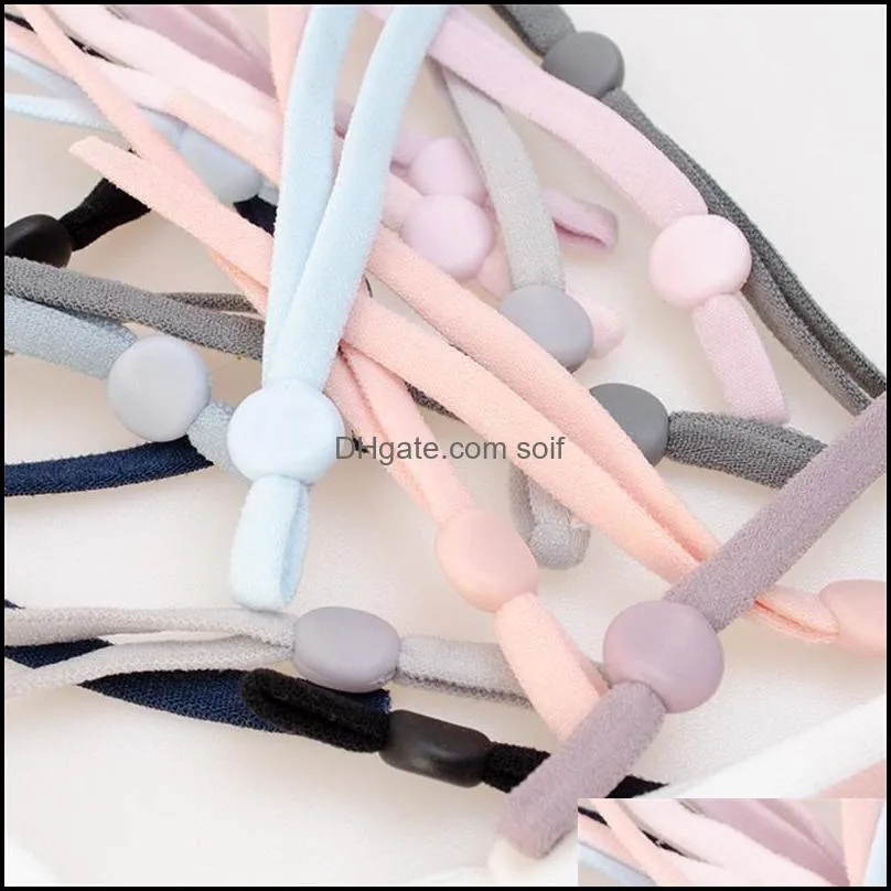 Anti Slip Elastic Hat Band Adjustable Mask Cord Extension Hanging Ear Rope Grips Colorful Cloth Accessories 0 12wf B2