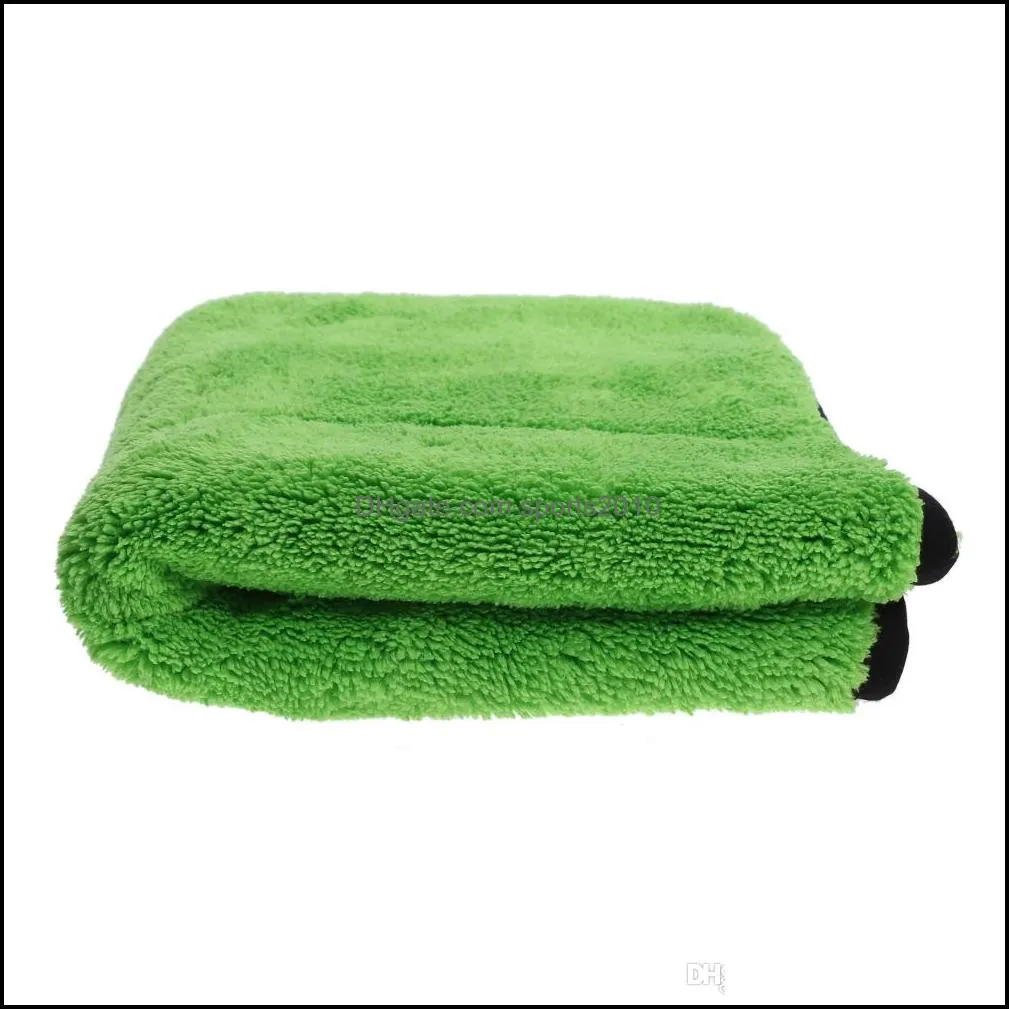 45 x 38 carstyling twocolor doublesided thick superabsorbent coral cashmere towel for car washing high quality