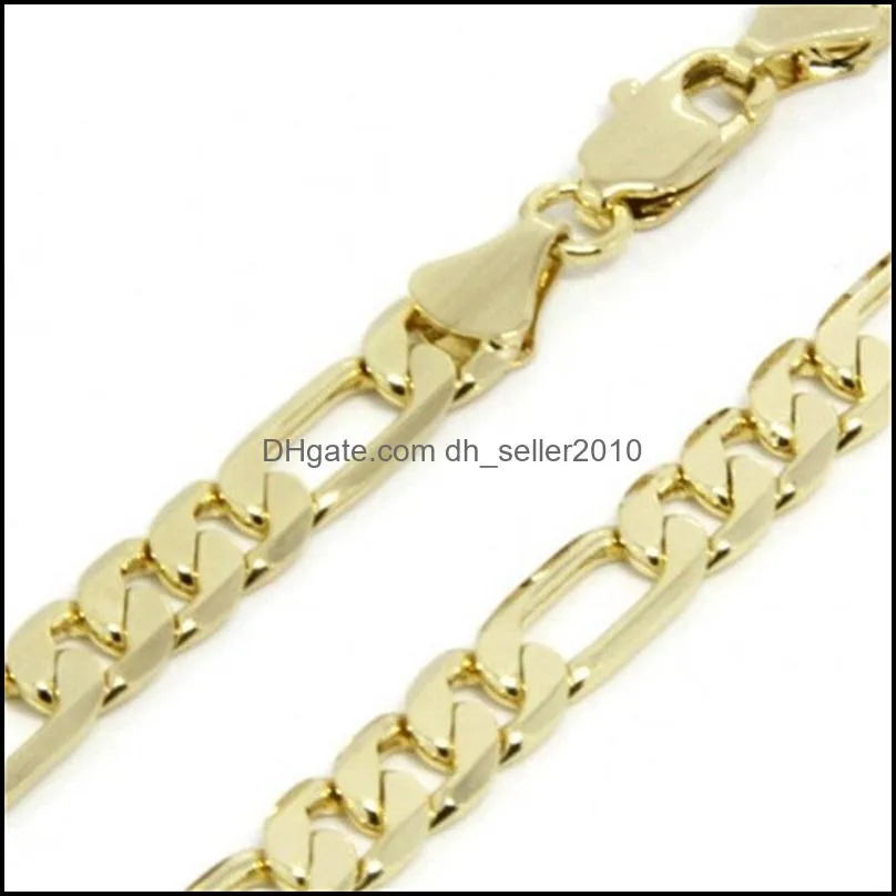 14k yellow real solid gold 8mm italian link chain necklace 24 inches