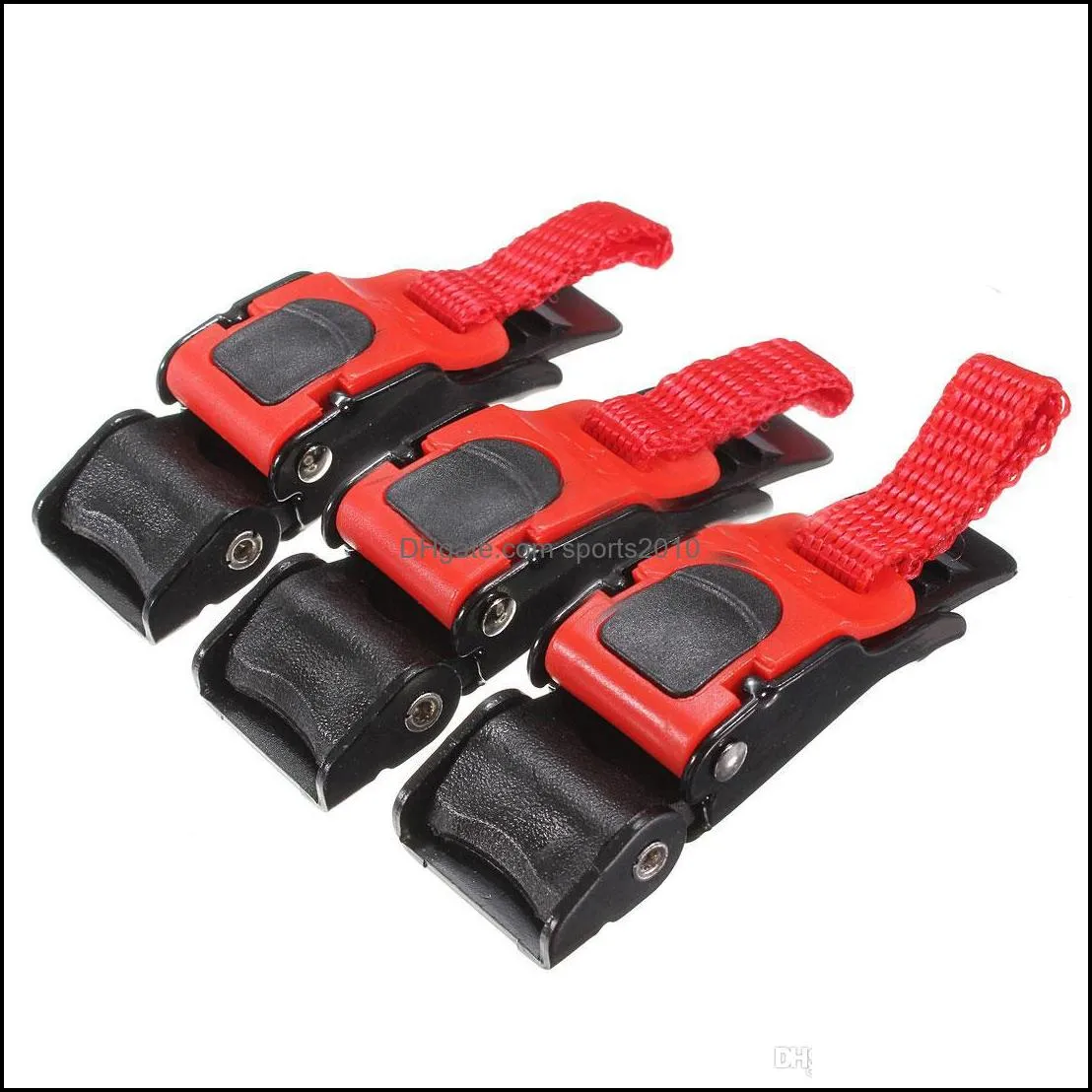 3x plastic motorcycle helmet speed clip chin strap quick release pull buckle new blackaddred