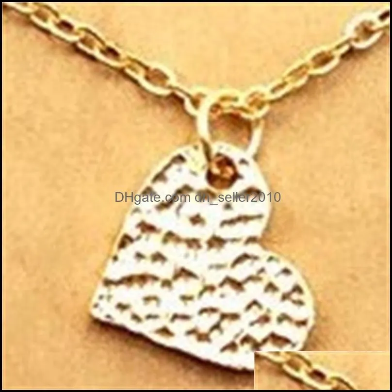 Necklaces With card Gold Elephant Heart Key Clover Horseshoe Triangle Charm Pendant Necklace women Fashion Jewelry Gift