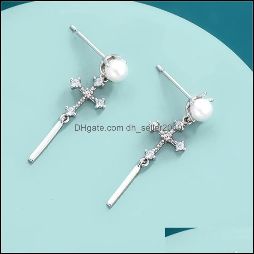 Jewelry Design Feeling Star dangle Alloy Gold Long Earring Manufacturer Direct Supply Female Bow Hollow Cross Chandelier 789 R2