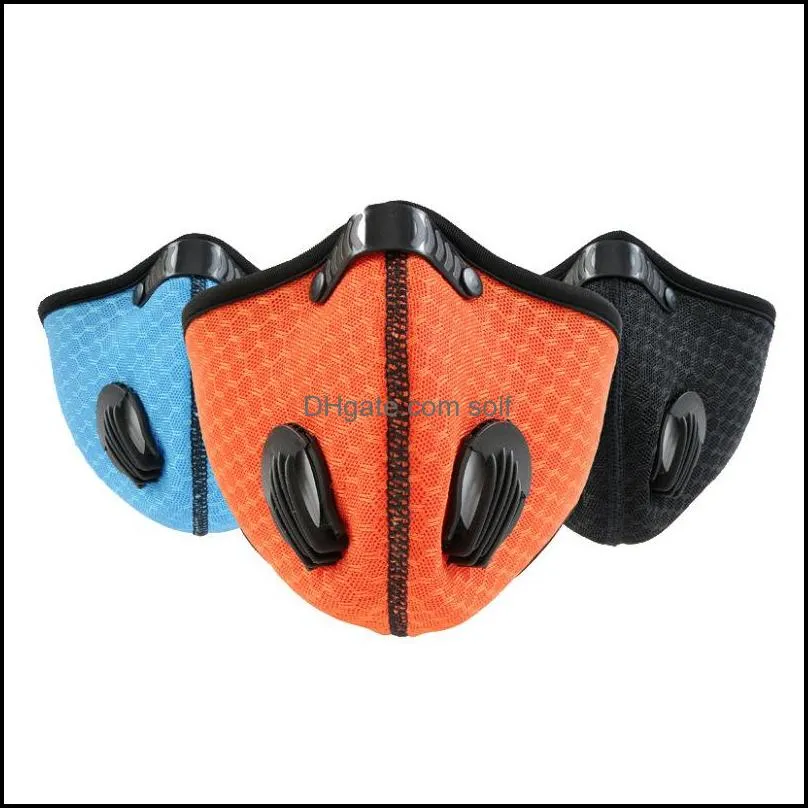 Adjustable Faces Mask With Valve Rich Colors Filters Face Masks Ventilation Mascarilla Comfortable Anti Fogging Waterproof Trial Order 5