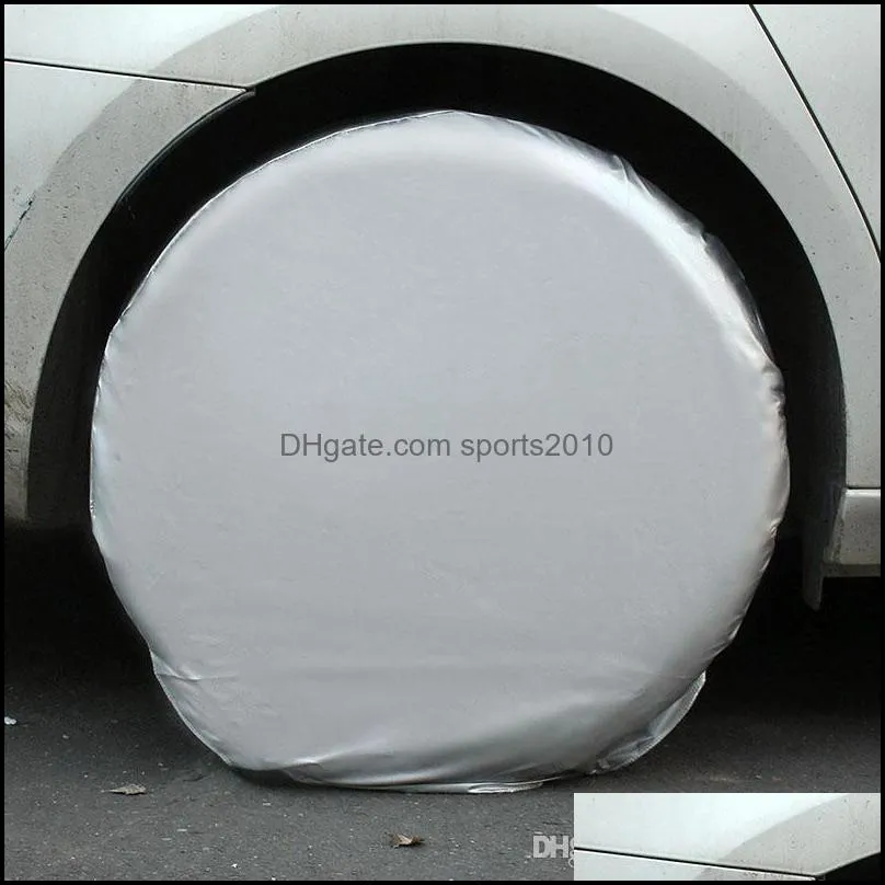 4pcs/set auto spare wheel tire cover bag car waterproof dustproof for truck trailer rv camper motorhome