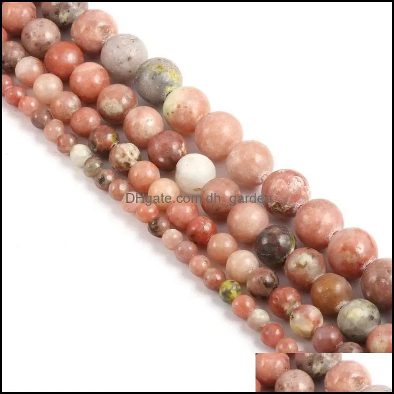 see pic Red Plum Stone Round Beads 4 6 8 10 12mm Temperament Natural For Jewelry Making Diy Accessoriessee pic Brit22