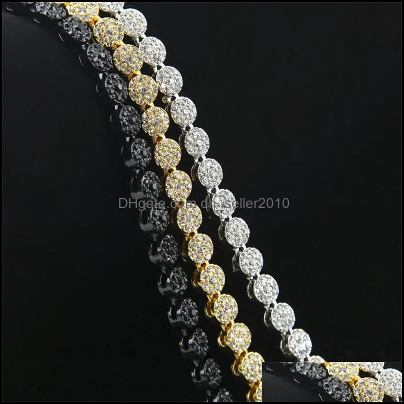 MEN 1 ROW Cluster Chain ICED OUT YELLOW GOLD PLATED HIP HOP BLING CZ CHAINs NECKLACE JEWELRY