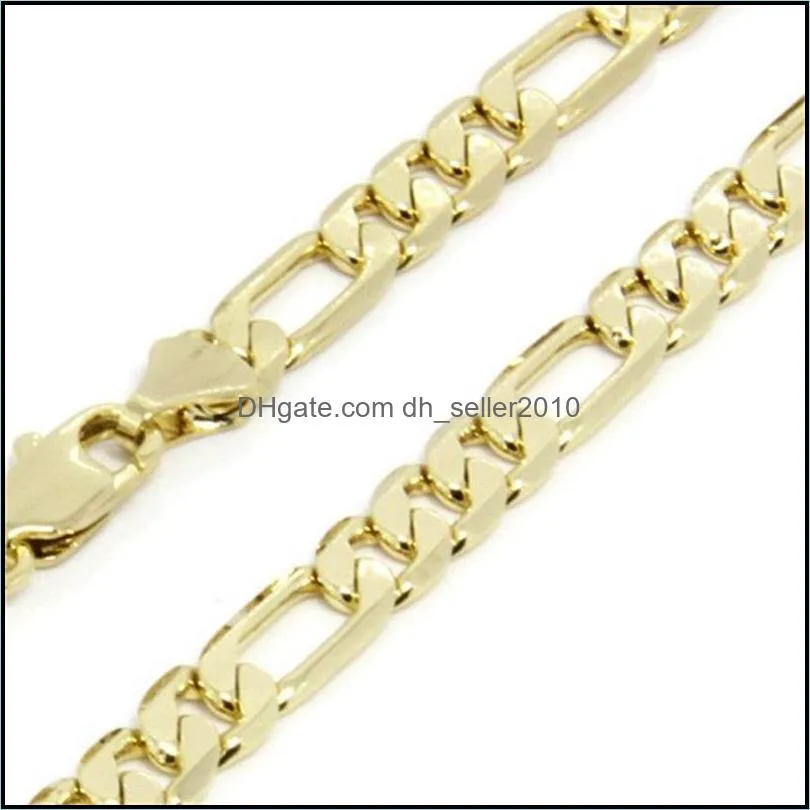 14k yellow real solid gold 8mm italian link chain necklace 24 inches