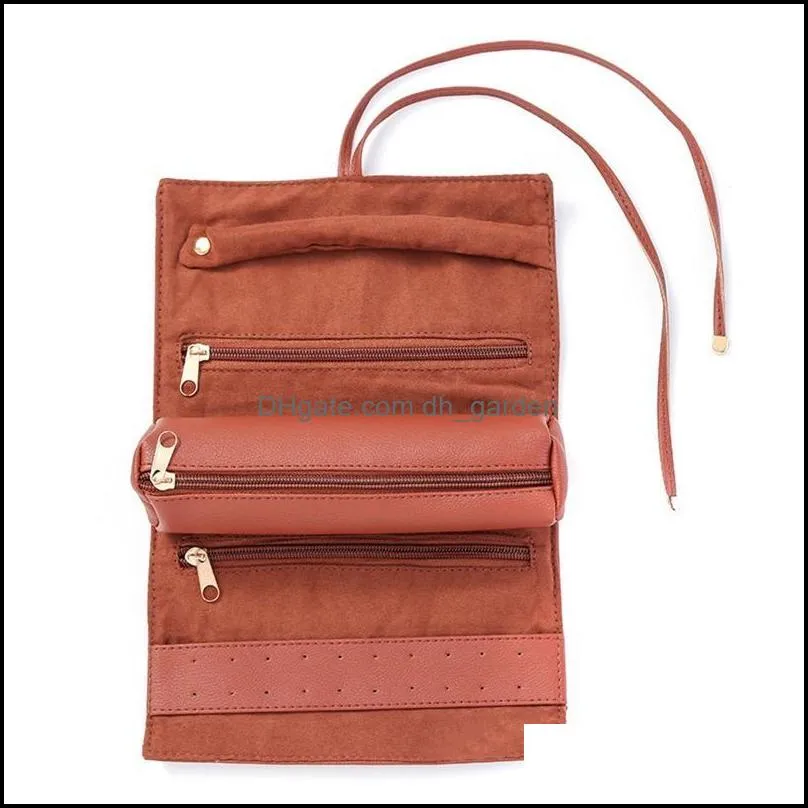 Jewelry Pouches Bags N58F Foldable Roll Suitable For Travel Rings Necklaces Earrings Bracelets Brit22