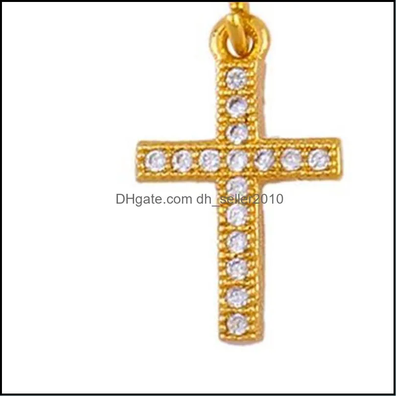 Cross Dangle Earrings Religious Jesus Stone Earrings Jewelry Crucifix Christian 148 U2