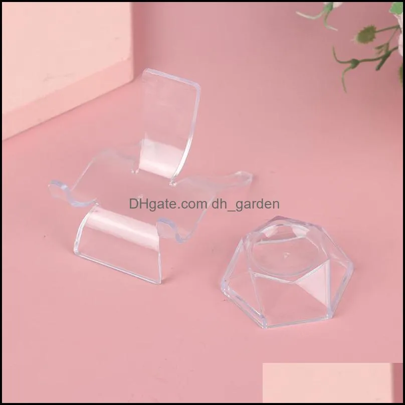 Jewelry Pouches Bags 2pcs Acrylic Transparent Display Shelf Mobile Book Wallet Glasses Rack Multilayers Cellphone Jewellery Stand