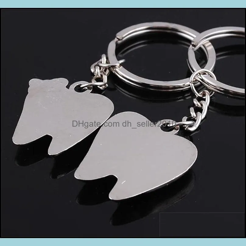 Charms Wholesale men and women key rings love aluminum key chains gift pendants pendant