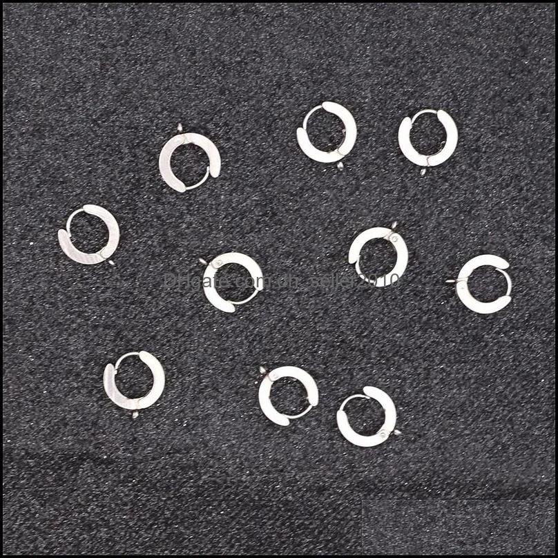 10PCS/lot Stainless Steel Back Clips Ear Hooks Earrings Findings for Components DIY Jewelry Findings Parts Wholesale