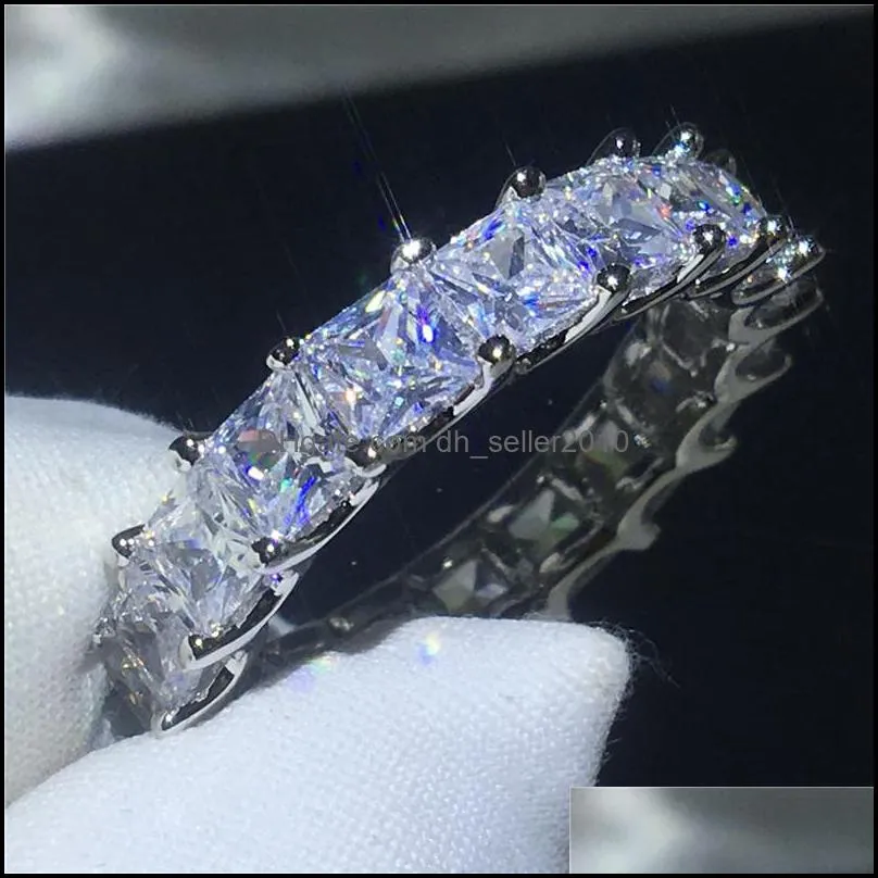 9 Styles Lovers Finger ring 925 Sterling Silver Diamonds cz Engagement wedding band ring For women Jewelry