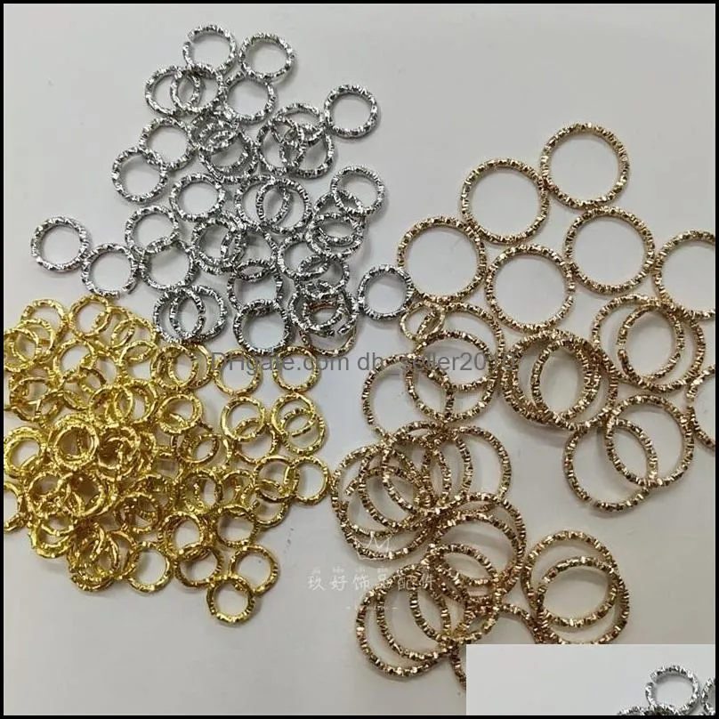 50-100pcs Silver Plated Round Jump Rings Twisted Open Split Rings jump rings Connector For Jewelry Makings Findings Supplies DIY 1194