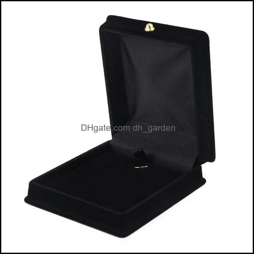 Jewelry Pouches Bags Handy Velvet Necklace Gift Display Box Ring Bracelet Storage Case Black U4LFJewelry