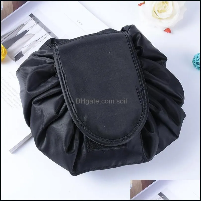 Lazy Cosmetic Bag Unisex Drawstring Bag Makeup Bags Sundres Storage Organizer Magic Travel Pouch Portable Toiletry Bag Wash Bags 171