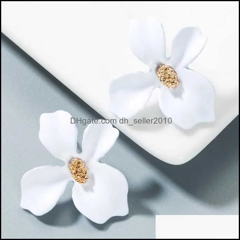 Personalized Candy Color Flower Stud Earring New Fashion Lovely Flowers Fashion Earrings for Women Girls Korea Style Jewelry 99 G2