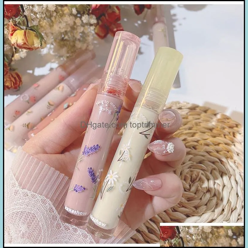 6 colors cute lipgloss bulk moisturizer lip gloss cosmetics reduce lip line nutritious liquid lipstick lips tint glaze