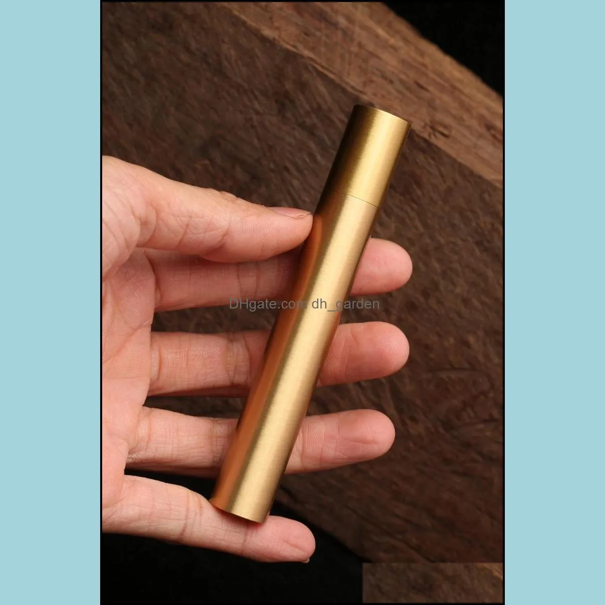 Jewelry Pouches Bags Pure Copper Incense Tube AgarWood SandalWood Thickened Household 5 G 10 Storage Brit22