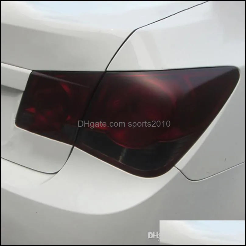 2x 30 x 150cm matte smoke light film car matte black tint headlight taillight fog light vinyl rear film lamp tint film