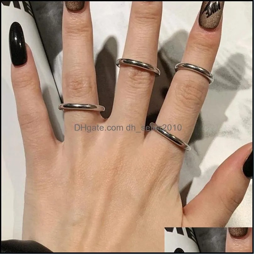 fashion see detial stainless steel 3 ring ring 18K personality lovers gift friends exchange gifts