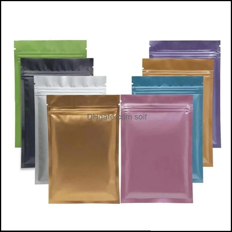 Seal Up Food Storage Bag Plastic Smell Proof Lock Packaging Bags Waterproof Self Styled Resealable Pouches Polychromatic